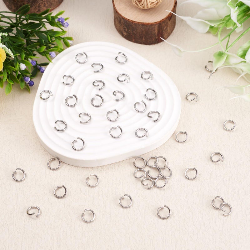 Craftdady 1000Pcs Stainless Steel Open Jump Rings 10mm Round 1.4mm Thick Connector Rings for Jewelry Making - Image 4